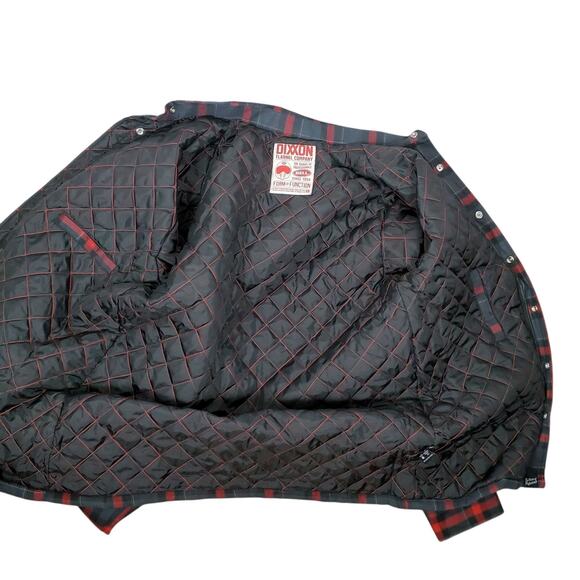 Dixxon Flannel Bell Helmets Collab Jacket Mens M Button Zip Up Work Wear Plaid - Picture 7 of 15